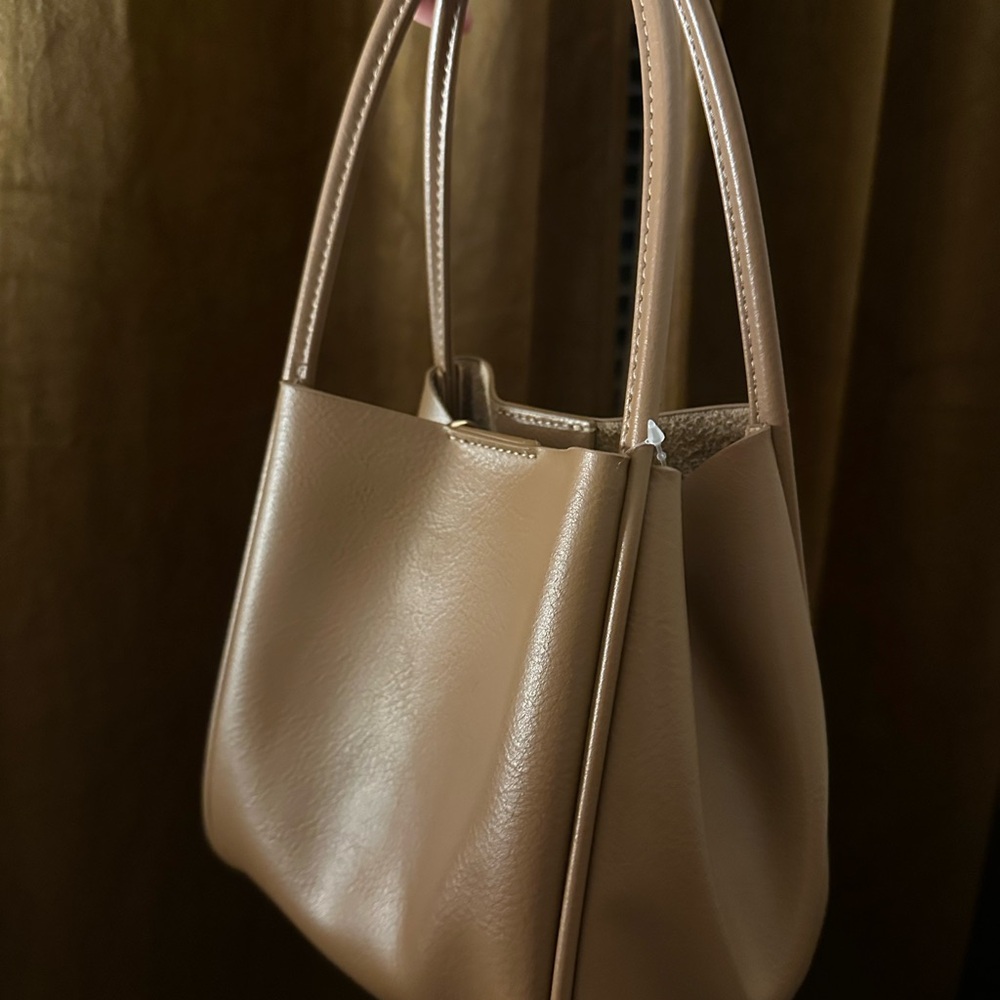 Anthropologie Classic Tan Shoulder Bag